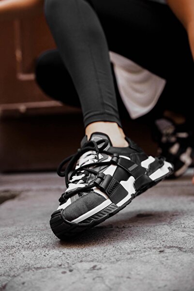 diclepolat Dámské sportovní boty lopez černo-bílé s krajkovým detailem