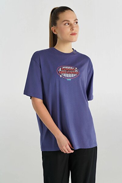 hummel HMLPATEZ OVERSIZE T-SHIRT S/S ΓΥΝΑΙΚΕΙΟ ΜΠΛΟΥΖΑ ΜΕ ΚΟΝΤΟ ΜΑΝΙΚΙ
