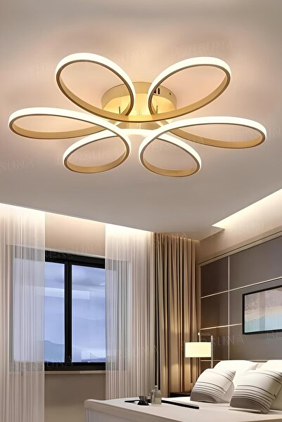 Saira Eskitme (60cm) Tek Renk Modern Plafonyer Led Avize