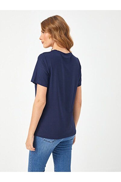 Faik Sönmez Yuvarlak Yaka Kısa Kol T-Shirt B00002