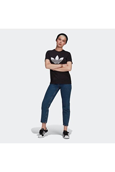 adidas Γυναικείο μπλουζάκι Trefoil σε μαύρο χρώμα (GN2896)