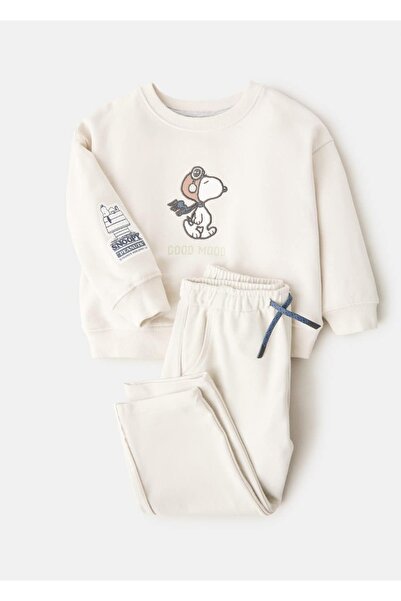 MANGO Baby İpli pamuklu jogger pantolon