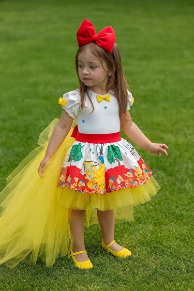 NA ADDESIGN Rochie pufoasă din tul prințesă din bumbac roșu pentru fete