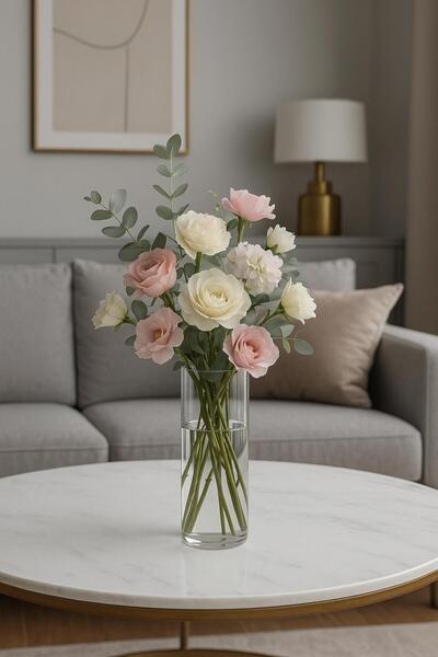 Noah Exclusive BOROSILKAT CAM VAZO 2500 ML -9 CM X 26 CM -DEKORASYON VAZO-SALON VAZOSU