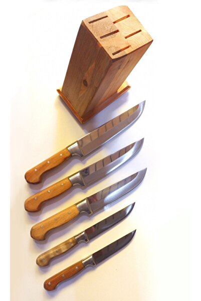 Sürmene Bıçakçı Hacı Ahmet Bıçak Seti - Kütüklü