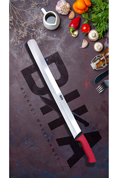 B-H-A BIÇAKÇI HACI AHMET 55 CM ÖZEL SERİ KAYDIRMAZ SAP PROFESYONEL DÖNER BIÇA...