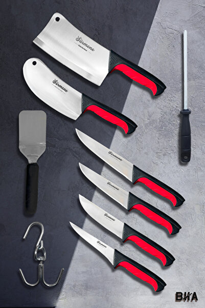 bha Sürmene BHA Noché 9 Parça Profesyonel Bıçak Seti Her Şey Dahil Deluxe Kas...