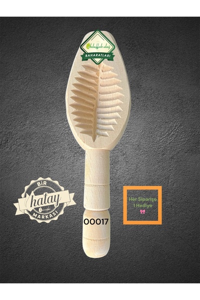 ABDULLAH DAĞ Hatay Yöresinden Doğal Ahşap Tahta Pasta Kömbe Kerebiç Kalıbı 00017