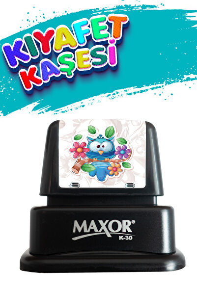 maxor Kıyafet Kaşeşi Baykuş Temalı Öğrenci Kaşesi / Kıyafet Etiketi / Kumaş K...