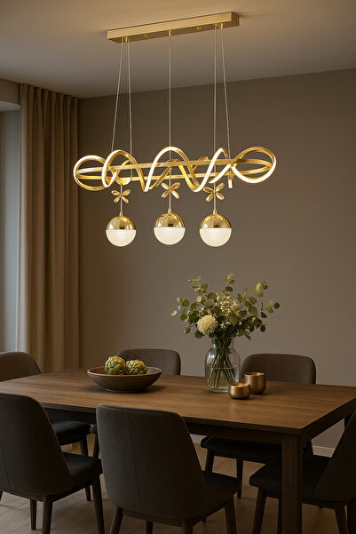 OSC HOME LED AVİZE KUZEY YEMEK MASASI KUMANDALI 3RENK IŞIKLI