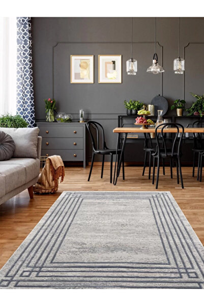 PetraHomeLiving Breda Modern Salon Halısı Mavi Dekoratif Oturma Odası Antre H...