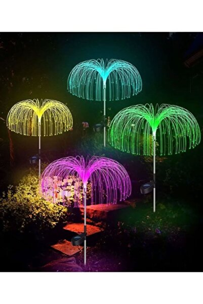 Dream Plus 2 Adet Deniz Anası Model RGB Renk Işık Buketii Bahçe Solar Güneş Enerjili Su Geçirmez