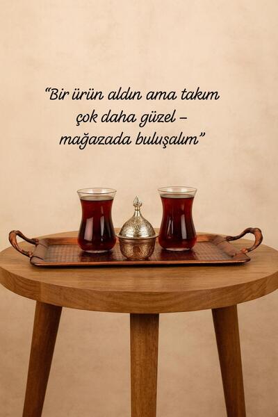 VENON Presentation Tray Tea Coffee Alara 290 X 185 with Handles Black Copper Patina Full