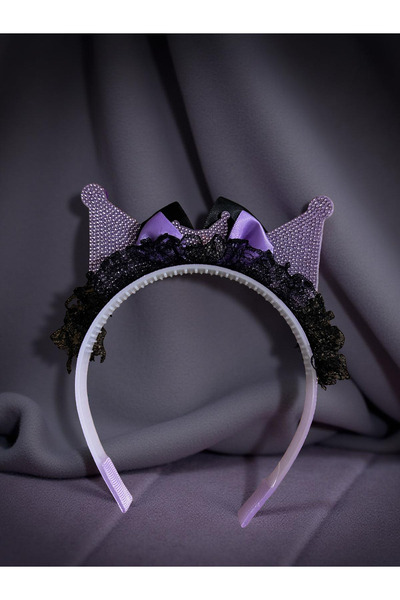 Luxmon Cataramă cu coroană din tul Kuromi