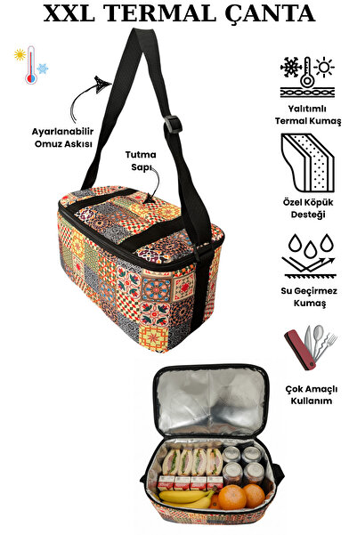 Moserini حقيبة تبريد حرارية أصلية منقوشة سعة 15 لترًا - ثلاجة معزولة للتخييم ...