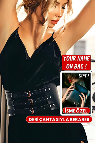 Angels Passion Üç Tokalı Beli Saran Deri Kemer