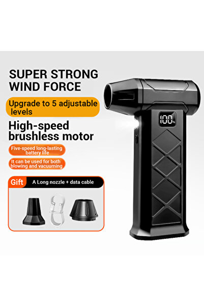 Choice مروحة توربوفان قياسية عالية الطاقة بسرعة 800000 دورة في الدقيقة، محرك بدون فرشاة، منفاخ غبار متغير السرعة، تنظيف T