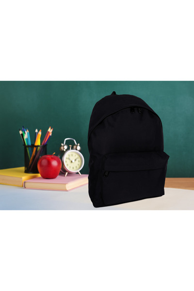 Bagacar 126 Excaption Γ Daily Σχολική Τσάντα Πλάτης Σκούρο Μαύρο