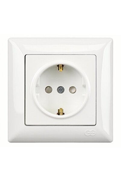 Günsan Visage Beyaz Çocuk Korumalı Topraklı Priz