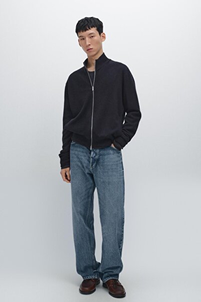 Massimo Dutti %100 kaşmir fermuarlı hırka