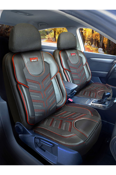 KONFORUM غطاء مقعد السيارة الفاخر من سلسلة Luxuryy مجموعة أمامية وخلفية ذات ق...