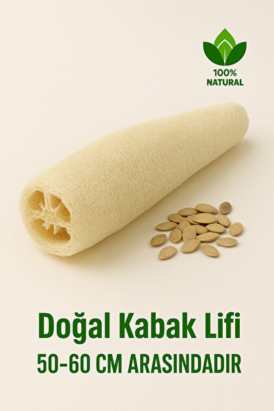 DUFF CLEAN Doğal Jumbo Kabak Lifi Kesesi 55-70 Cm Arasıdır