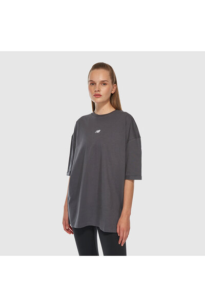 New Balance UNT3417 Antrasit Unisex Tişört