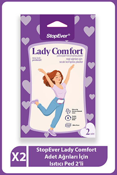 StopEver Lady Comfort Regl Ağrılarına Karş Isıtıcı Ped | 2’li Paket ( 2 X 2 )