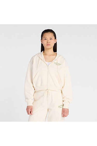 New Balance Krem Kadın Sweatshirt