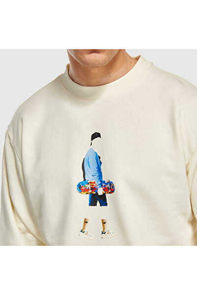 New Balance Mnc3410 fehér férfi pulóver