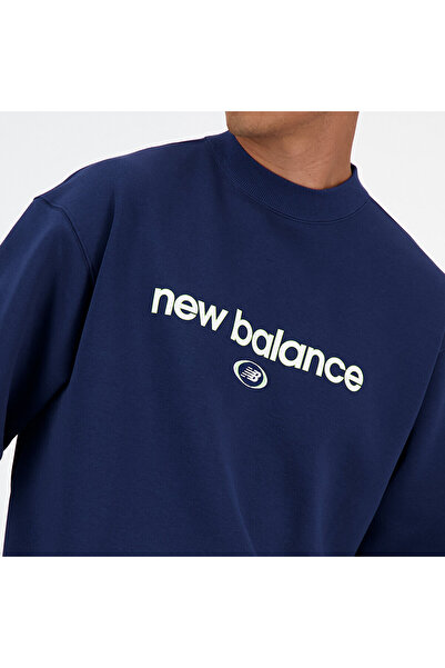 New Balance MT41597 Lacivert Erkek Sweatshirt