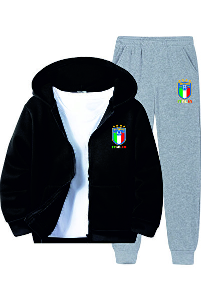 HOFFNUNG Unisex Ανδρικό/Γυναικείο ITALIA Unisex Φούτερ με κουκούλα Oversize F...