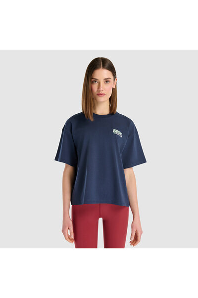 New Balance WNT1505 Lacivert Kadın Tişört
