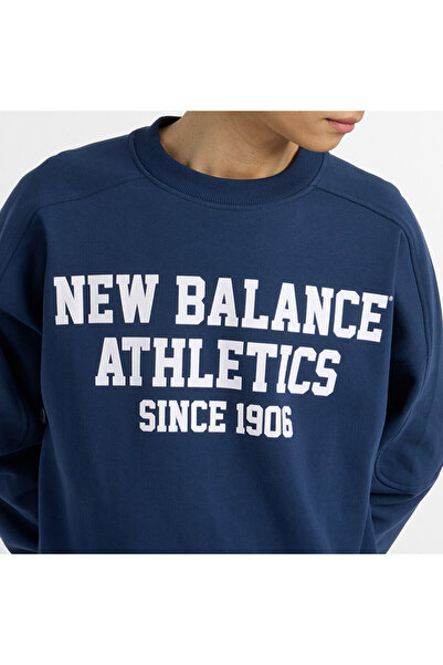 New Balance MT51521 Lacivert Erkek Sweatshirt