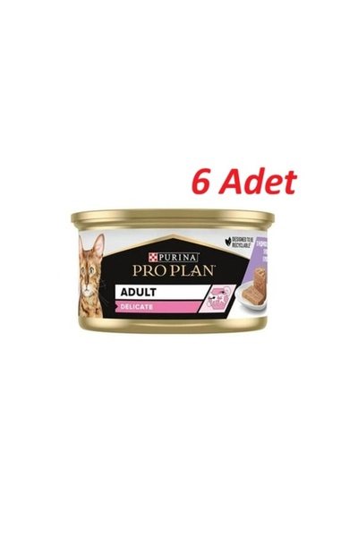 Pro Plan Pro Plan Delicate Hindili Kedi Konservesi 85 Gr X 6 Adet