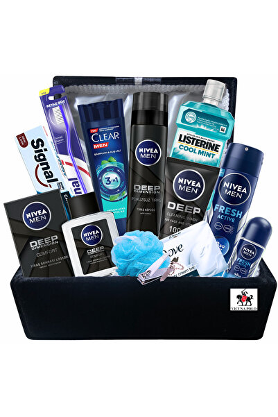 Nivea Men Erkek damat bohçası için tıraş bakım ürünleri ve damat sandığı