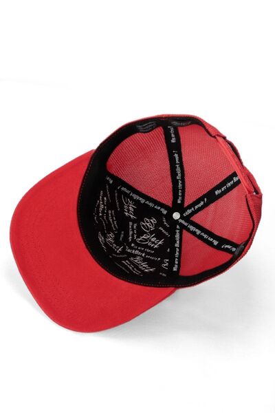 BlackBörk Hip Hop Kids Bear Logo Red Children's Trucker Hat