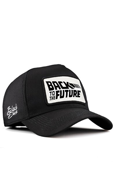 BlackBörk V2 Trucker Back To Future - Unisex Black Hat με λογότυπο κωδικού 1bs (CAP)