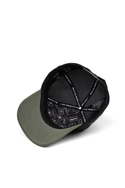 BlackBörk Eagle Logo Logo Khaki-Black Trucker Hat