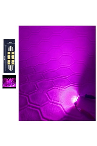 orco Dome Festoon Sofi̇t 39mm Led Ampul 10 Led Mor ( Purple )