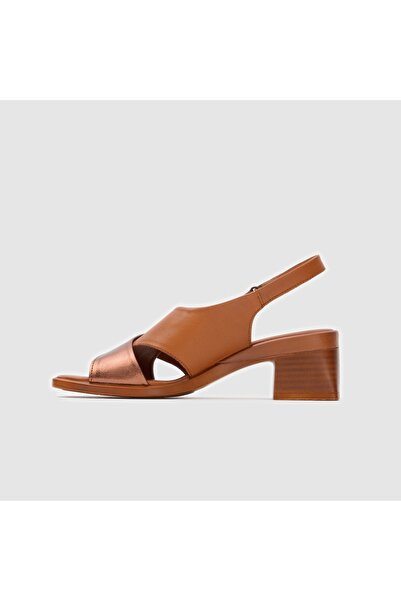 TOGO Taba Bronz Kadın Topuklu Sandalet [060194]
