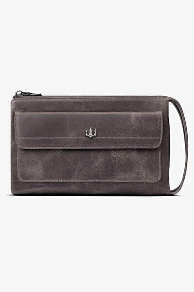 Getto Deri Ombre Hakiki Deri Kişiye Özel İsim Baskılı El Çantası