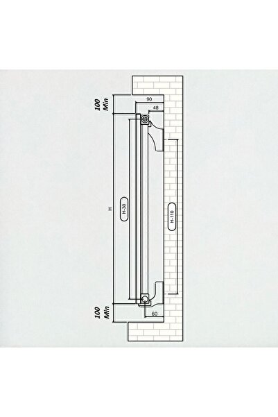 Aeon Radyatör Hestia Alüminyum Radyatör Dikey 120 X 45 Kırık Beyaz 5 Dilim