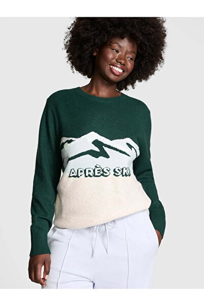 PINK Collegiate Yuvarlak Yaka Kazak