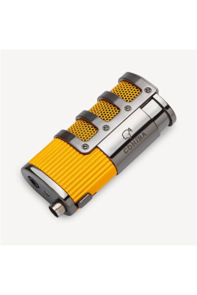 COHİBA Cohiba Classics Üç Torch Delicili Puro Çakmağı Sarı