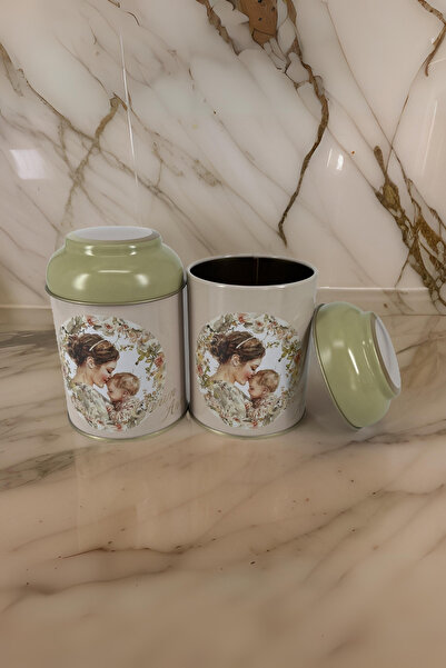 EVLE My Dear Mother Patterned Set of 2 Metal Spice Bowl