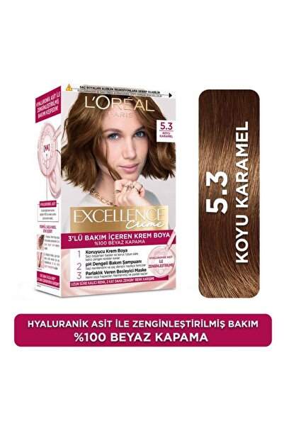 L'Oreal Paris Excellence Creme Saç Boyası 5.3 Koyu Karamel