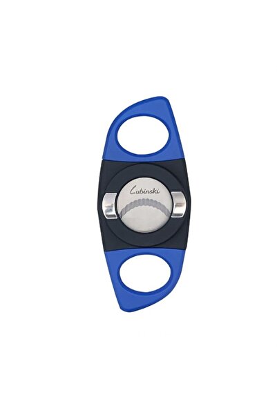Lubinski Plastik Standlı Puro Kesici Siyah/Mavi 60 Ring