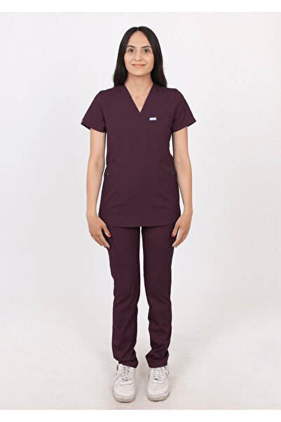 oksijen uniform ياقوت - برقوقي (طقم)