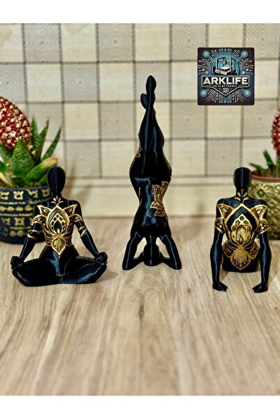Women's Yoga Decorative Figure Home & Office Gift Set of 3